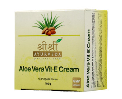 Крем Алоє Вера з вітаміном Е Шрі Шрі Таттва (Aloe Vera Vit E cream Sri Sri Tattva), 100 грам