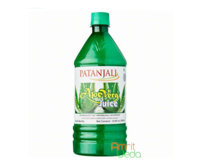 Алое вера сок с волокнами Патанджали (Aloe vera juice Pananjali), 1 л