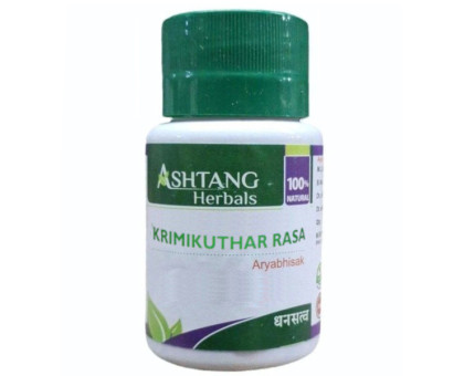 Крімі кутхара рас Адарш Аюрведік (Krimi kuthara Ras Adarsh Ayurvedic), 20 грам ~ 50 таблеток
