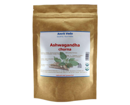 Ашваганда порошок органическая Амрит Веда (Ashwagandha powder Amrit Veda), 100 грамм
