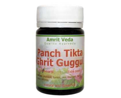 Панчатікта Гріт Гуггул Амріт Веда (Panch tikta ghrit Guggul Amrit Veda), 90 таблеток