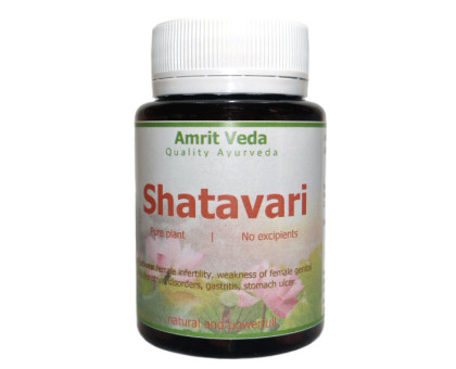 Шатаварі Амріт Веда (Shatavari Amrit Veda), 60 капсул