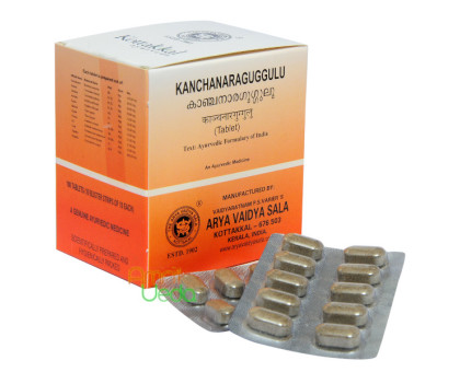 Канчнар Гуггул Коттаккал (Kanchnar Guggul Kottakkal), 2х10 таблеток - 18 грам