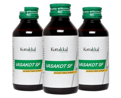 Васакот СФ сироп без сахара Коттаккал (Vasakot SF - Sugar Free Syrup Kottakkal), 100 мл