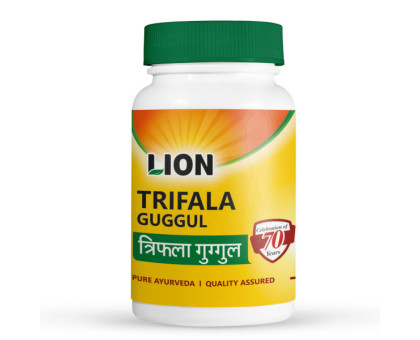 Трифала Гуггул Лайон (Triphala Guggul Lion), 100 таблеток