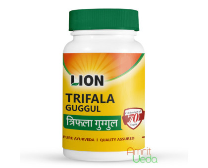 Трифала Гуггул Лайон (Triphala Guggul Lion), 100 таблеток