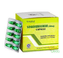Sankhabhasmam, 100 capsules