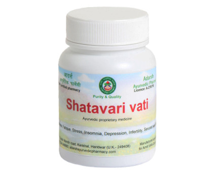 Шатаварі ваті Адарш Аюрведік (Shatavari vati Adarsh Ayurvedic), 50 грам ~ 90 таблеток