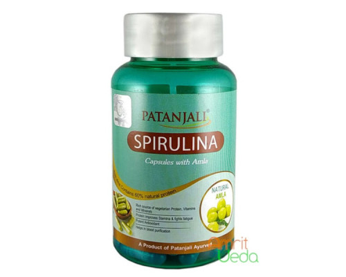Spirulina with Amla Patanjali, 60 capsules