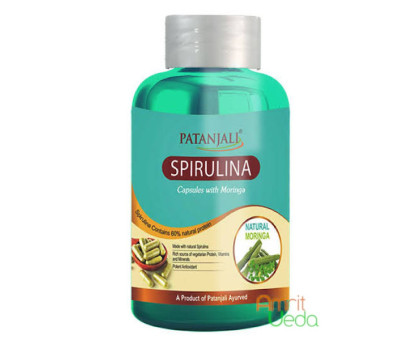 Spirulina with Moringa Patanjali, 60 capsules