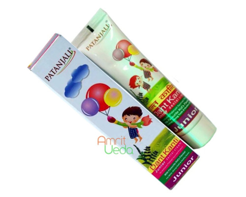 Dental cream Dant Kanti Junior Patanjali, 100 grams Dental cream Dant Kanti Junior Patanjali, 100 grams