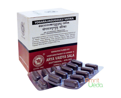 Yogaraj Guggul (Yogaraja Guggulu vatika) Kottakkal, 2x10 tablets - 24 grams