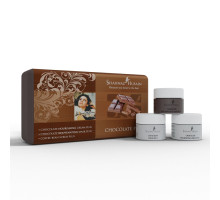 Міні-набір Chocolate Plus — крем Chocolate Nourishing Plus + маска Chocolate Rejuvenating Plus + скраб Coffee Bean Plus, 3 × 10 грам