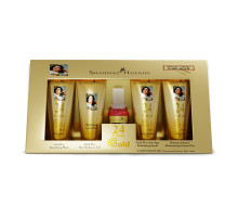 Набір Gold Skin Radiance Timeless Youth — скраб, гель, крем, маска, тонік Professional Power, 4 × 10 грам + 15 мл