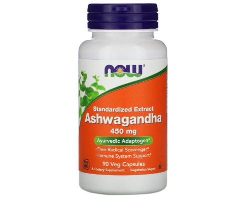 Ashwagandha extract 450 mg Now Foods, 90 capsules
