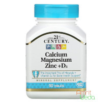 Calcium Magnesium Zinc + D3, 90 tablets