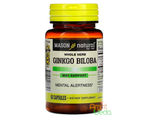 Ginkgo Biloba Mason Natural, 60 capsules