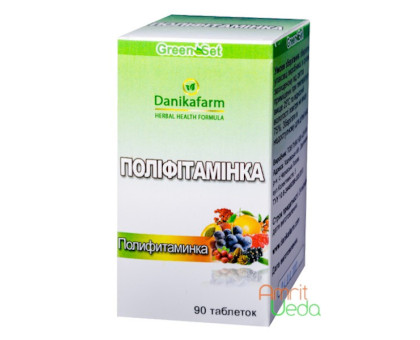 Polyfitaminka Danikafarm-GreenSet, 90 tablets