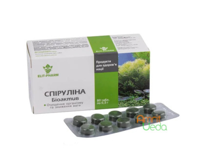 Spirulina Bioactive Elit-Pharm, 80 tablets