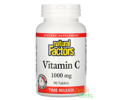 Вітамін С 1000 мг Нейчєрел Фекторс (Vitamin C Natural Factors), 60 таблеток