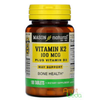 Витамин K2+D3 (Vitamin K2 plus D3), 100 таблеток