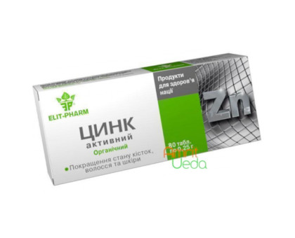 Zinc active Elite-Pharm, 80 tablets