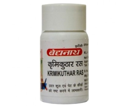 Кримикутхара рас Байдьянатх (Krimikuthara Ras Baidyanath), 80 таблеток - 12 грамм