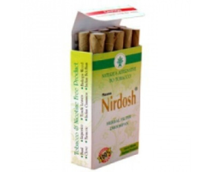 Аюрведические сигареты Нирдош Маанс (Nirdosh Maans), 3 пачки по 10 штук 