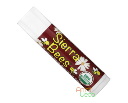 Бальзам для губ Черешня Сиерра Бис (Lip balm Black cherry Sierra Bees), 4 грамма