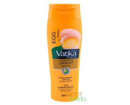 Шампунь Ватика Яичный протеин для тонких и ломких волос Дабур (Shampoo Vatika Egg Protein Dabur), 200 мл