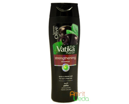Шампунь Ватика Испанская Оливка для ослабленных волос Дабур (Shampoo Vatika Spanish Olive Dabur), 200 мл