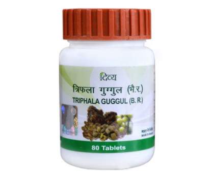 Трифала Гуггул Патанджали (Triphala Guggul Patanjali), 80 таблеток - 40 грамм
